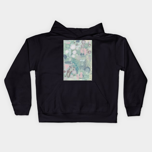 Art Acrylic artwork abstract painting Kids Hoodie by ArtFromK